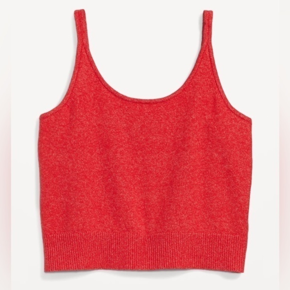Cozy Cropped Sweater Tank Top size XL